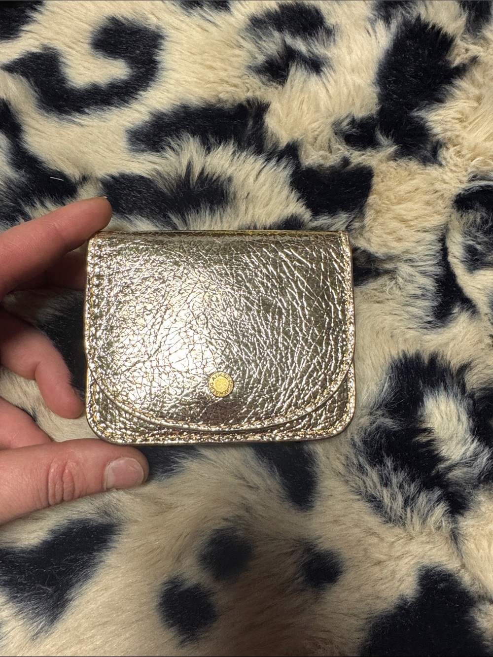 Aimee Kestenberg Metallic Gold Mini Wallet